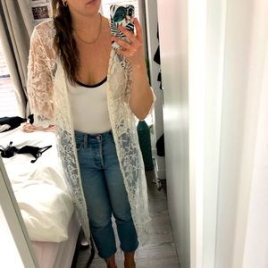 Lace kimono